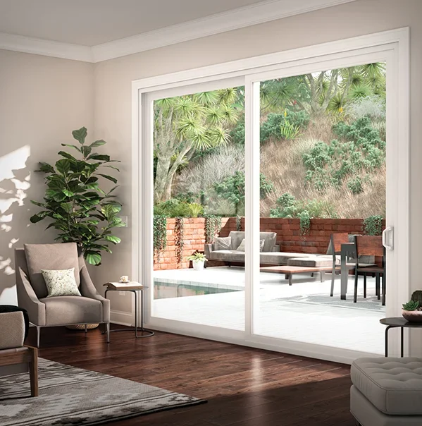 -باب منزلق زجاجي بإطار PVC أبي - مراجعة Interior Design Organic Modern وسعره