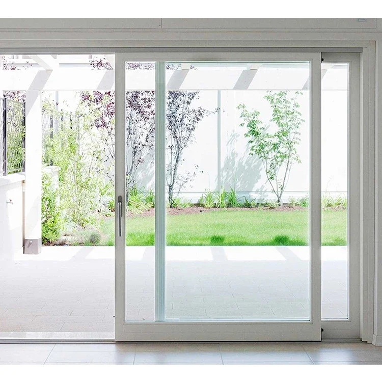 -باب منزلق زجاجي بإطار PVC أبي - مراجعة Interior Design Organic Modern وسعره